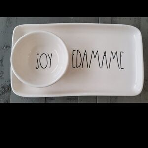 Ras Dunn White Soy Edamame Serving Set